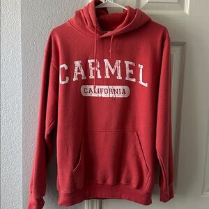 Red Carmel California Hoodie sz S